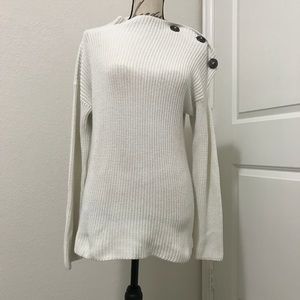 Jean Paul Gaultier boat neck off shoulder sweater